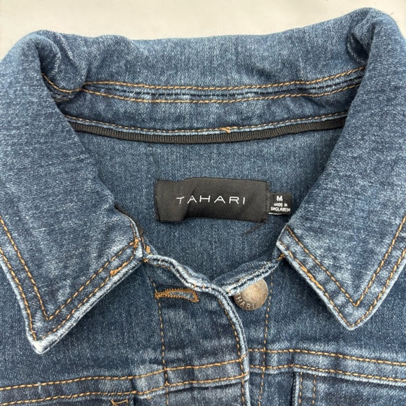 Tahari Blue Jean Jacket - Picture 2 of 10